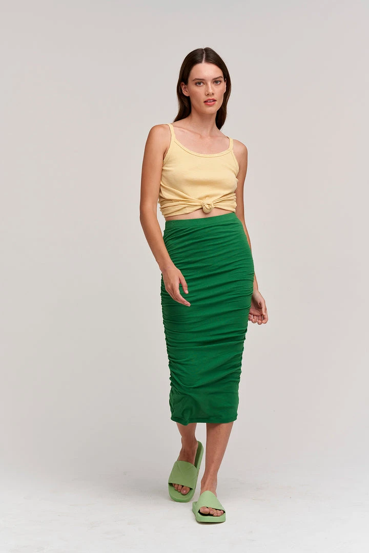 Velvet By Graham & Spencer LISA SHIRRED SEAM SKIRT 2 Velvet By Graham & Spencer LISA SHIRRED SEAM SKIRT