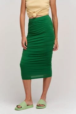 Velvet By Graham & Spencer LISA SHIRRED SEAM SKIRT 7 Velvet By Graham & Spencer LISA SHIRRED SEAM SKIRT