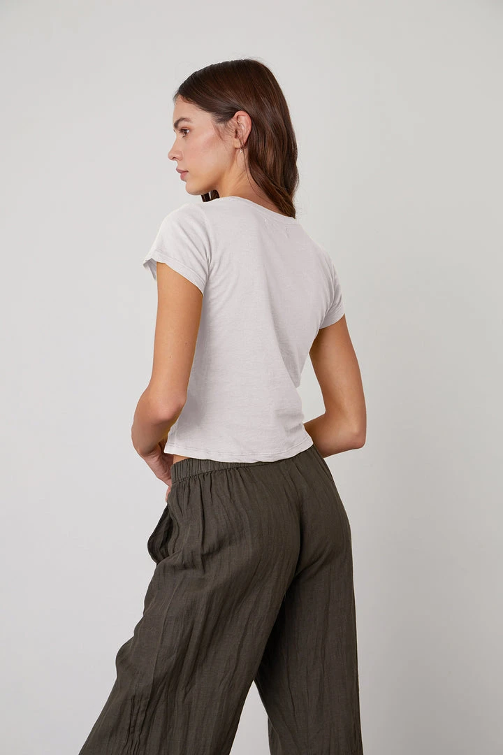 Velvet By Graham & Spencer Womens LOLA LINEN PANT 6 Velvet By Graham & Spencer Womens LOLA LINEN PANT