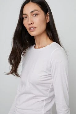 Velvet By Graham & Spencer ZOFINA GAUZY WHISPER FITTED CREW NECK TEE Womens 22 Velvet By Graham & Spencer ZOFINA GAUZY WHISPER FITTED CREW NECK TEE Womens