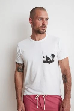 Velvet By Graham & Spencer NOAH PALM TREE GRAPHIC TEE 9 Velvet By Graham & Spencer NOAH PALM TREE GRAPHIC TEE
