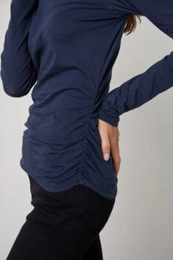 Velvet By Graham & Spencer ALANA MOCK NECK TEE