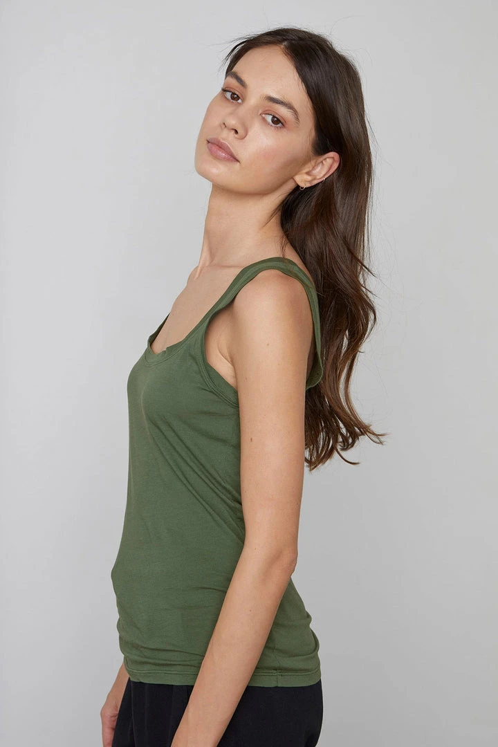 Velvet By Graham & Spencer MOSSY GAUZY WHISPER FITTED TANK 3 Velvet By Graham & Spencer MOSSY GAUZY WHISPER FITTED TANK