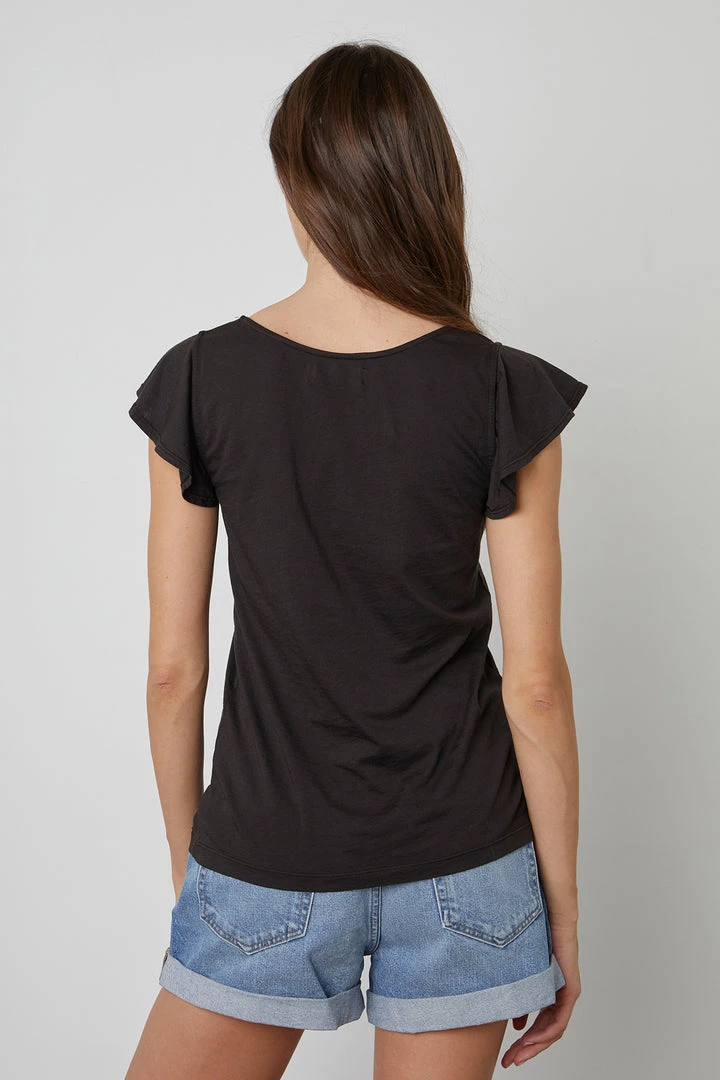 Velvet By Graham & Spencer RASHIDA SCOOP NECK TEE Womens 5 Velvet By Graham & Spencer RASHIDA SCOOP NECK TEE Womens