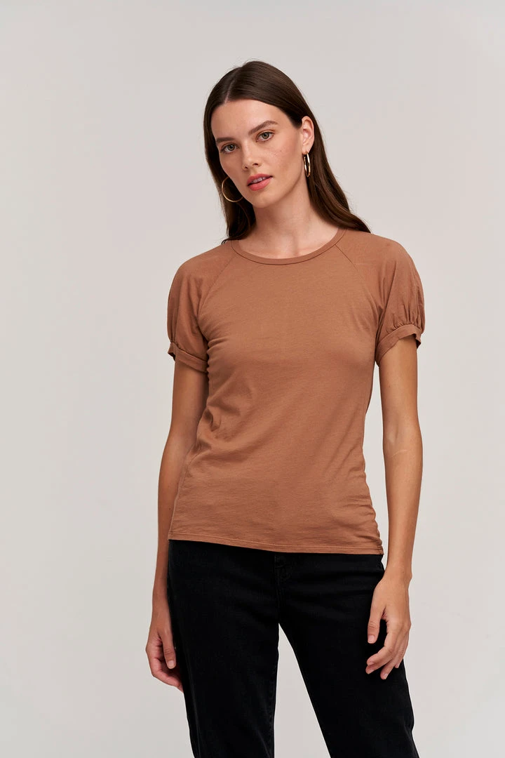 Velvet By Graham & Spencer STACY RAGLAN PUFF SLEEVE TEE 2 Velvet By Graham & Spencer STACY RAGLAN PUFF SLEEVE TEE