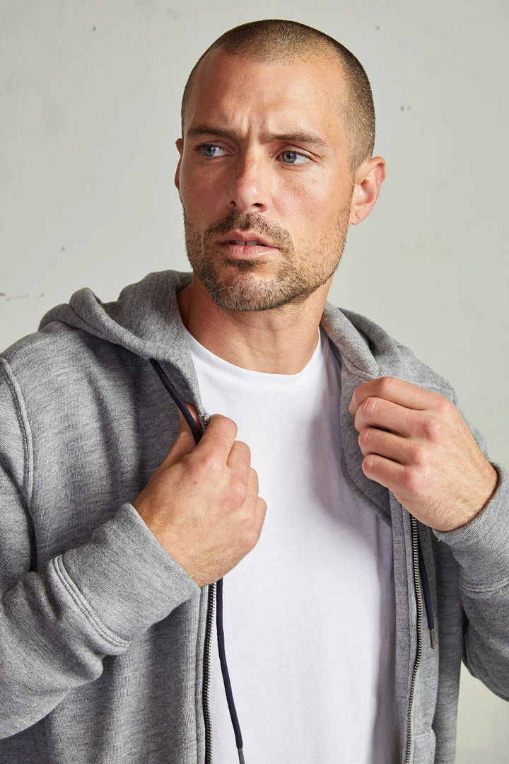 Velvet By Graham & Spencer Mens DAVE ZIP UP HOODIE 2 Velvet By Graham & Spencer Mens DAVE ZIP UP HOODIE