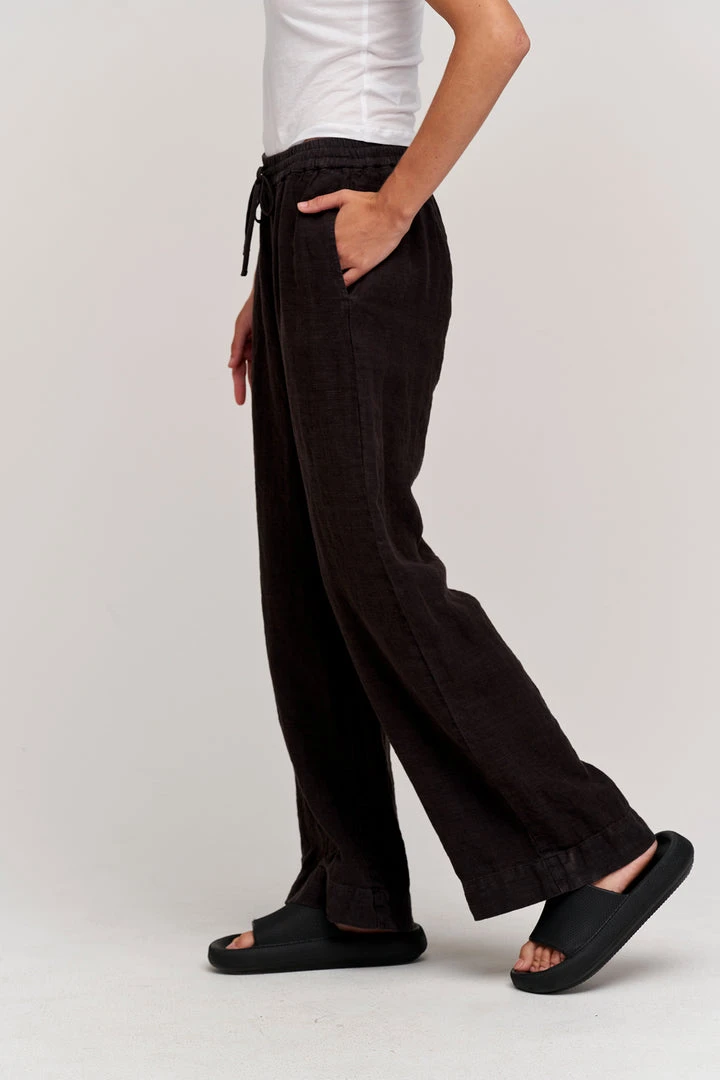 Velvet By Graham & Spencer GWYNETH HEAVY LINEN PANT 6 Velvet By Graham & Spencer GWYNETH HEAVY LINEN PANT