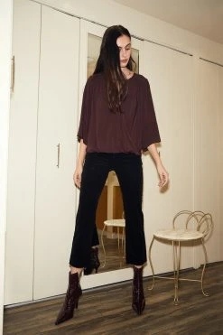 Velvet By Graham & Spencer CANDACE CORDUROY HIGH RISE CROP JEAN Womens 14 Velvet By Graham & Spencer CANDACE CORDUROY HIGH RISE CROP JEAN Womens