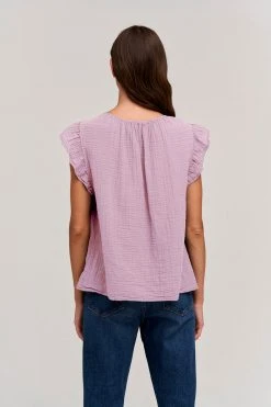 Velvet By Graham & Spencer BREANNA COTTON GAUZE TOP Womens 23 Velvet By Graham & Spencer BREANNA COTTON GAUZE TOP Womens