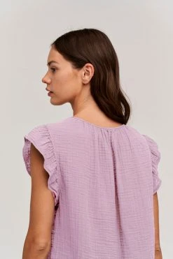 Velvet By Graham & Spencer BREANNA COTTON GAUZE TOP Womens 25 Velvet By Graham & Spencer BREANNA COTTON GAUZE TOP Womens