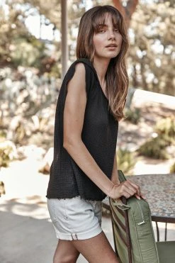 Velvet By Graham & Spencer Womens ANELLA COTTON GAUZE BLOUSE 13 Velvet By Graham & Spencer Womens ANELLA COTTON GAUZE BLOUSE