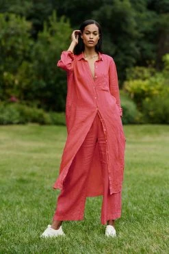 Velvet By Graham & Spencer Womens JORA LINEN BUTTON-UP DRESS 51 Velvet By Graham & Spencer Womens JORA LINEN BUTTON-UP DRESS