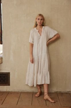 Velvet By Graham & Spencer KARINA LINEN MAXI DRESS