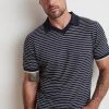 Velvet By Graham & Spencer LEON STRIPED POLO Mens