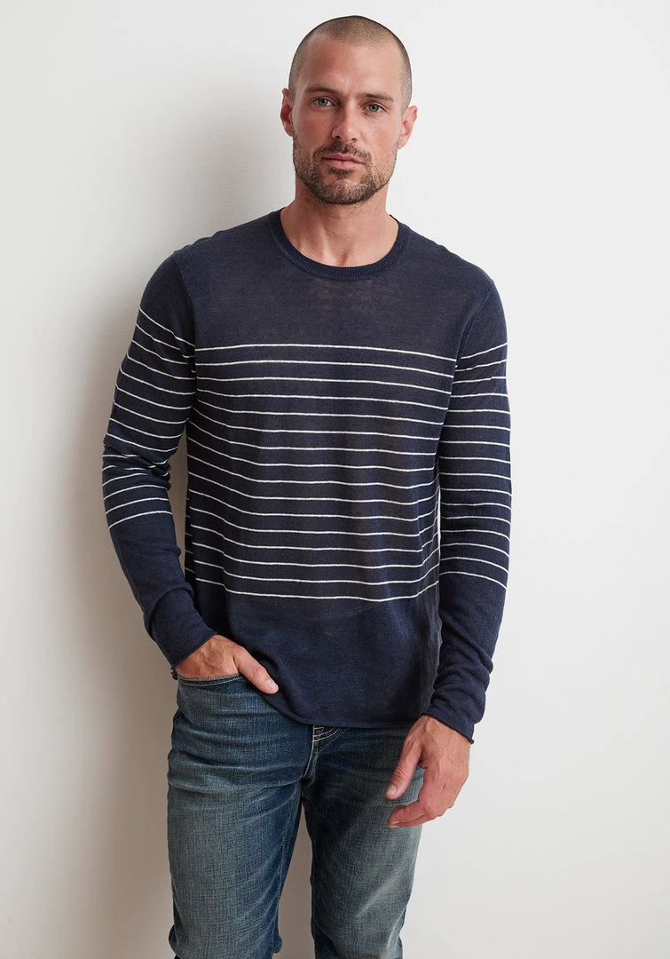 Velvet By Graham & Spencer PIERCE STRIPED TOP Mens 1 Velvet By Graham & Spencer PIERCE STRIPED TOP Mens