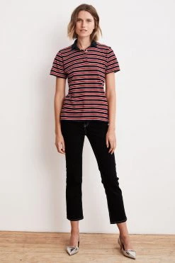 Velvet By Graham & Spencer Womens KAIA MID RISE CONTRAST STITCHING CROP JEAN 10 Velvet By Graham & Spencer Womens KAIA MID RISE CONTRAST STITCHING CROP JEAN