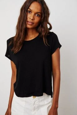 Velvet By Graham & Spencer CASEY SHORT SLEEVE CREW NECK TEE 19 Velvet By Graham & Spencer CASEY SHORT SLEEVE CREW NECK TEE