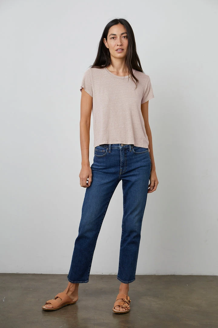 Velvet By Graham & Spencer CASEY SHORT SLEEVE CREW NECK TEE 2 Velvet By Graham & Spencer CASEY SHORT SLEEVE CREW NECK TEE