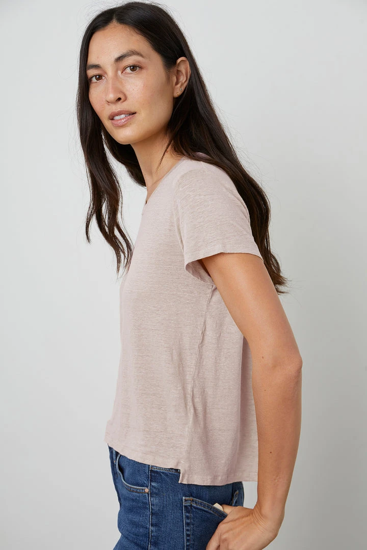 Velvet By Graham & Spencer CASEY SHORT SLEEVE CREW NECK TEE 3 Velvet By Graham & Spencer CASEY SHORT SLEEVE CREW NECK TEE