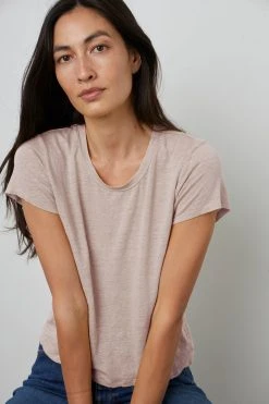 Velvet By Graham & Spencer CASEY SHORT SLEEVE CREW NECK TEE 14 Velvet By Graham & Spencer CASEY SHORT SLEEVE CREW NECK TEE