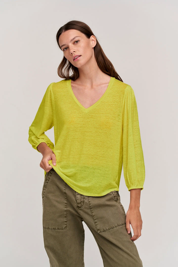 Velvet By Graham & Spencer Womens GINA V-NECK TEE 6 Velvet By Graham & Spencer Womens GINA V-NECK TEE