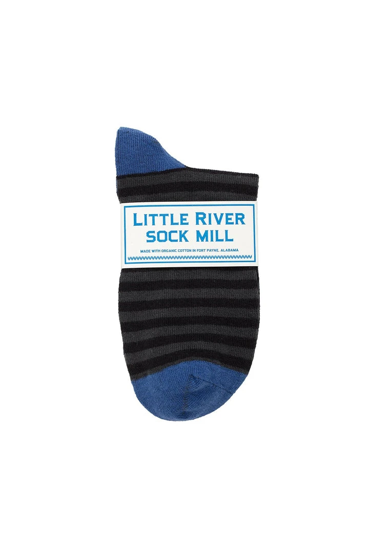 STRIPED SHORT CREW SOCK BY LITTLE RIVER SOCK MILL 2 STRIPED SHORT CREW SOCK BY LITTLE RIVER SOCK MILL