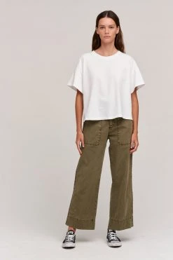 Velvet By Graham & Spencer RACHELLE OVERSIZED CREW NECK TEE Womens