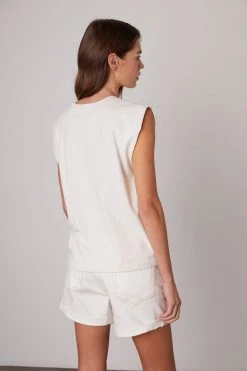 Velvet By Graham & Spencer Womens TRISTA MUSCLE TEE