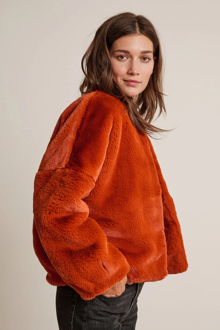 Velvet By Graham & Spencer Womens ANNE LUX FAUX FUR JACKET 3 Velvet By Graham & Spencer Womens ANNE LUX FAUX FUR JACKET