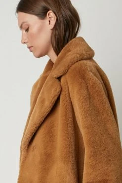 Velvet By Graham & Spencer Womens EVALYN LUX FAUX FUR COAT 13 Velvet By Graham & Spencer Womens EVALYN LUX FAUX FUR COAT