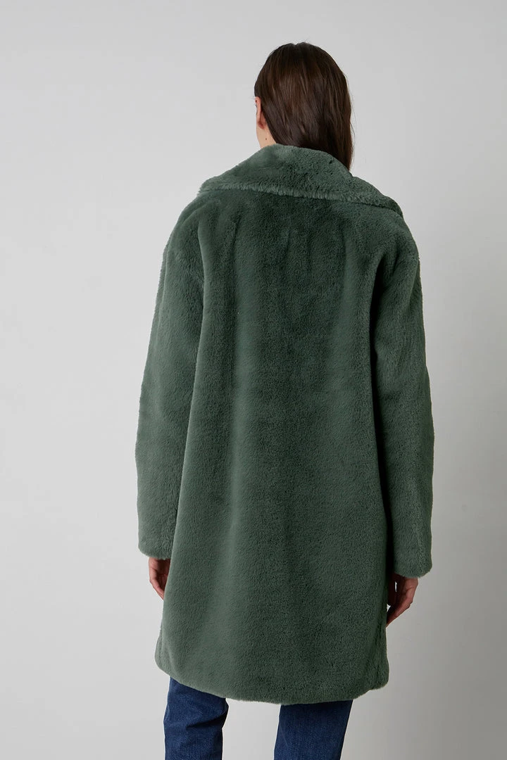 Velvet By Graham & Spencer Womens EVALYN LUX FAUX FUR COAT 8 Velvet By Graham & Spencer Womens EVALYN LUX FAUX FUR COAT