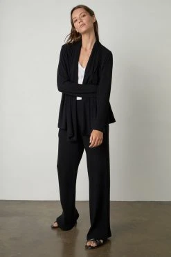 Velvet By Graham & Spencer Womens ASTRID WIDE LEG PANT 9 Velvet By Graham & Spencer Womens ASTRID WIDE LEG PANT