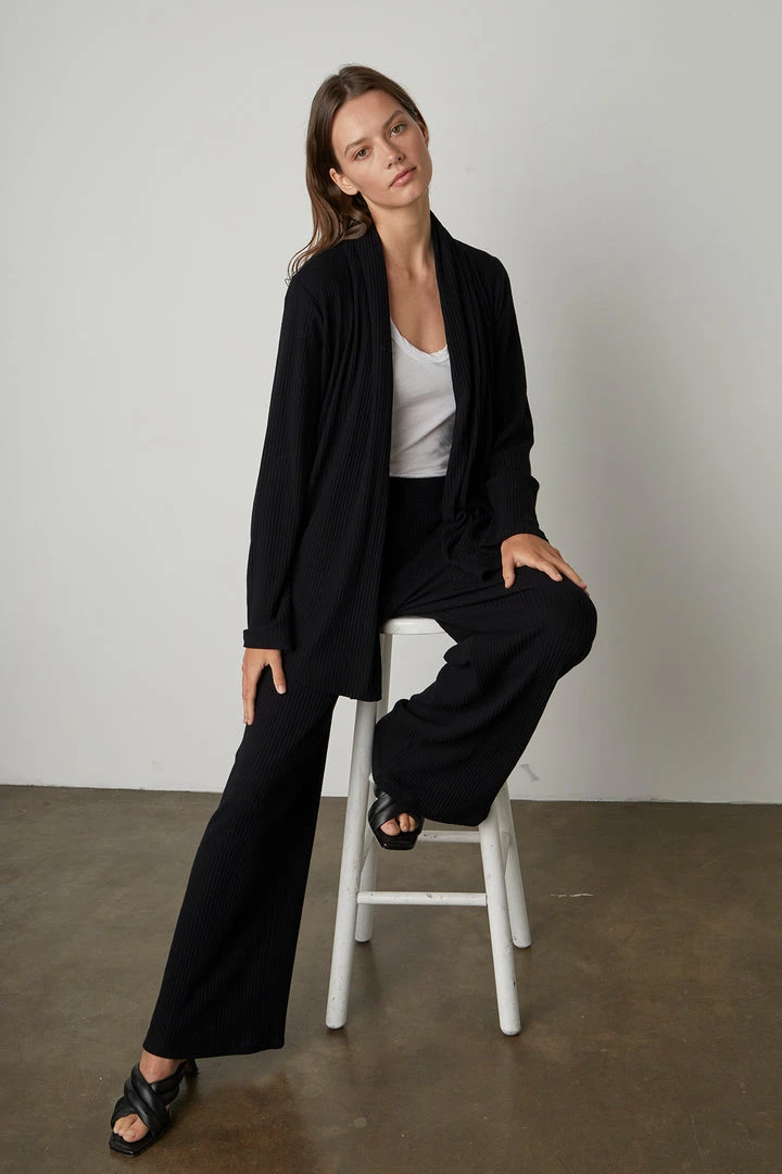 Velvet By Graham & Spencer Womens YASMIN OPEN FRONT CARDIGAN 3 Velvet By Graham & Spencer Womens YASMIN OPEN FRONT CARDIGAN