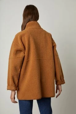 Velvet By Graham & Spencer Womens ALBANY REVERSIBLE LUX SHERPA COAT 73 Velvet By Graham & Spencer Womens ALBANY REVERSIBLE LUX SHERPA COAT