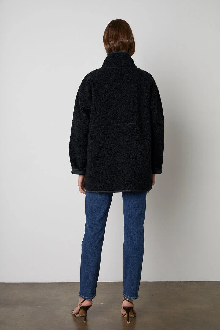 Velvet By Graham & Spencer Womens ALBANY REVERSIBLE LUX SHERPA COAT 5 Velvet By Graham & Spencer Womens ALBANY REVERSIBLE LUX SHERPA COAT