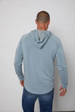 Velvet By Graham & Spencer Mens CAMERON HENLEY HOODIE 6 Velvet By Graham & Spencer Mens CAMERON HENLEY HOODIE