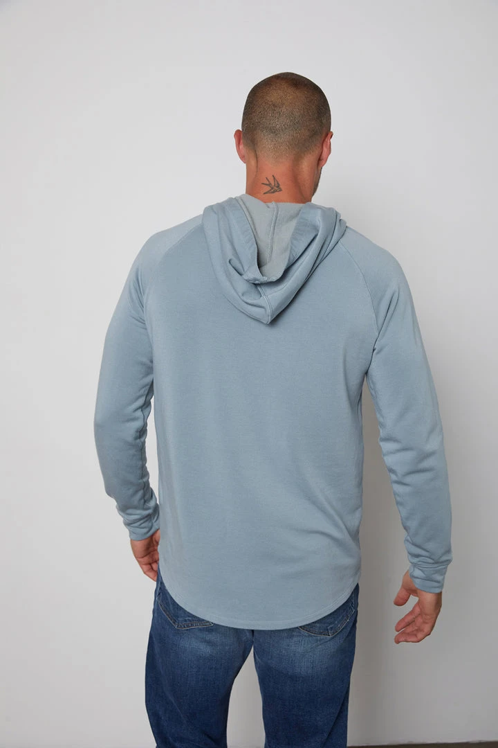 Velvet By Graham & Spencer Mens CAMERON HENLEY HOODIE 3 Velvet By Graham & Spencer Mens CAMERON HENLEY HOODIE