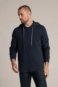 Velvet By Graham & Spencer Mens EVERT LUXE FLEECE PULLOVER HOODIE