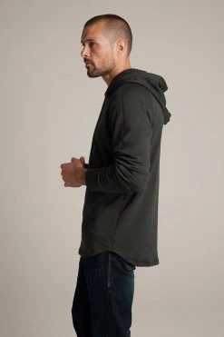 Velvet By Graham & Spencer Mens EVERT LUXE FLEECE PULLOVER HOODIE