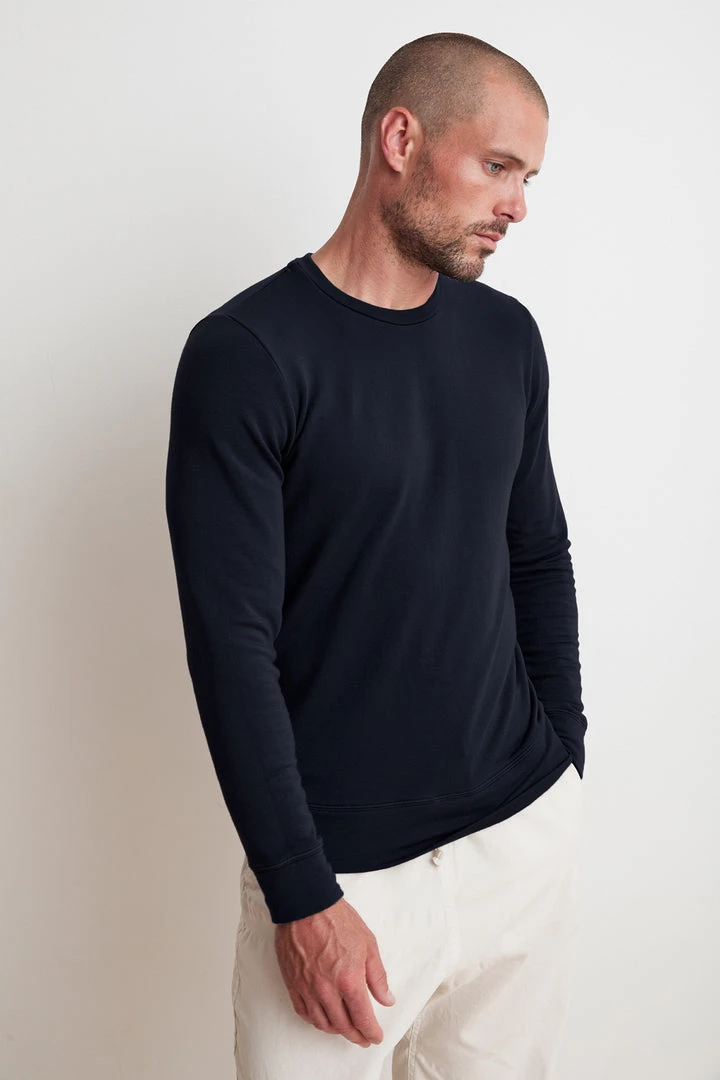 Velvet By Graham & Spencer Mens SOREN LUXE FLEECE PULLOVER 9 Velvet By Graham & Spencer Mens SOREN LUXE FLEECE PULLOVER