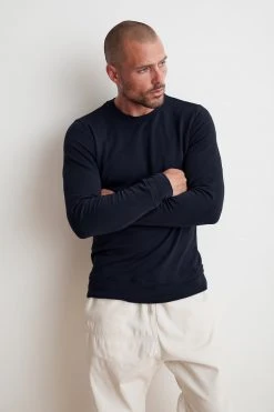 Velvet By Graham & Spencer Mens SOREN LUXE FLEECE PULLOVER 19 Velvet By Graham & Spencer Mens SOREN LUXE FLEECE PULLOVER