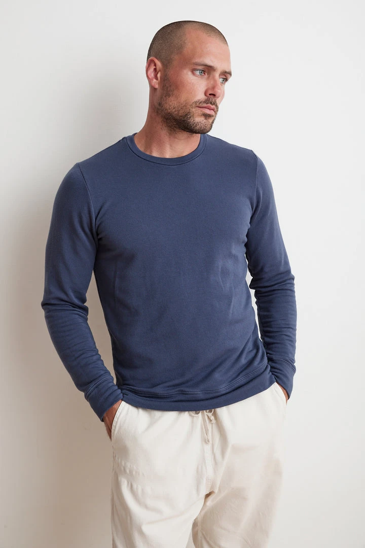 Velvet By Graham & Spencer Mens SOREN LUXE FLEECE PULLOVER 12 Velvet By Graham & Spencer Mens SOREN LUXE FLEECE PULLOVER