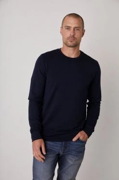 Velvet By Graham & Spencer Mens SOREN LUXE FLEECE PULLOVER 14 Velvet By Graham & Spencer Mens SOREN LUXE FLEECE PULLOVER
