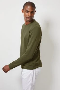 Velvet By Graham & Spencer Mens SOREN LUXE FLEECE PULLOVER 15 Velvet By Graham & Spencer Mens SOREN LUXE FLEECE PULLOVER