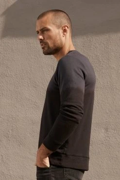 Velvet By Graham & Spencer Mens ALDRIC LUXE FLEECE TIE DYE PULLOVER