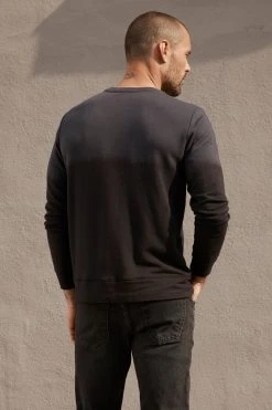 Velvet By Graham & Spencer Mens ALDRIC LUXE FLEECE TIE DYE PULLOVER