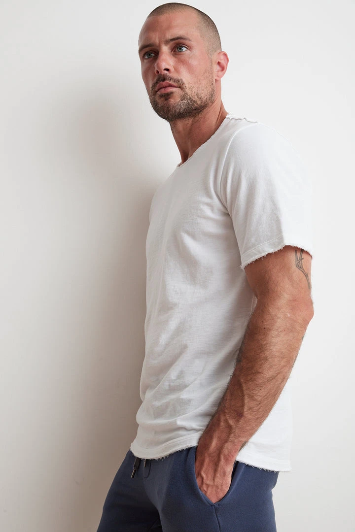 Velvet By Graham & Spencer Mens DOM MICRO TERRY CREW TEE 2 Velvet By Graham & Spencer Mens DOM MICRO TERRY CREW TEE