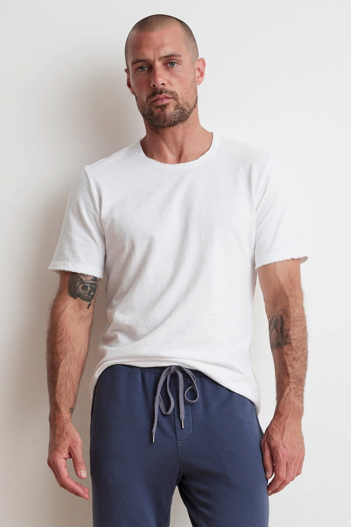 Velvet By Graham & Spencer Mens DOM MICRO TERRY CREW TEE 1 Velvet By Graham & Spencer Mens DOM MICRO TERRY CREW TEE