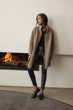 Velvet By Graham & Spencer MIRABEL FAUX LUX SHERPA REVERSIBLE COAT