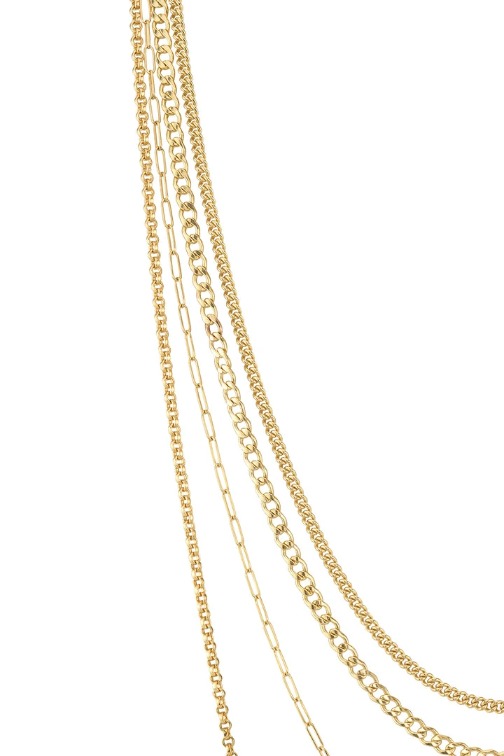 Velvet By Graham & Spencer Womens MULTI LAYER CHAIN IN GOLD BY SLOAN 2 Velvet By Graham & Spencer Womens MULTI LAYER CHAIN IN GOLD BY SLOAN